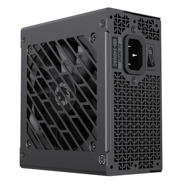 Блок живлення 750 Вт, GameMax GS-750G, Black, SFX, модульний, 80+ Gold, Active PFC, 9.2 см, 3xMolex / 4xSATA / 1x16-pin / 3x2+6-pin / 2x4+4-pin / 1x20+4-pin, захист OVP / UVP / OCP / OTP / OPP / SCP - 7