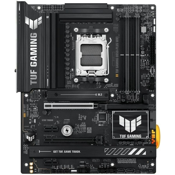 Материнська плата AM5 Asus TUF GAMING B850-PLUS WIFI, B850, 4xDDR5, Int.Video (CPU), 4xSATA3, 3xM.2, 1xPCI-E 5.0 x16, 1xPCI-E 4.0 x16, 2xPCI-E 4.0 x1, ALC1220P, Realtek 2.5Gb, WiFi 7, Bluetooth 5.4, 10xUSB 3.2 / 6xUSB 2.0, HDMI/DP, ATX - 2