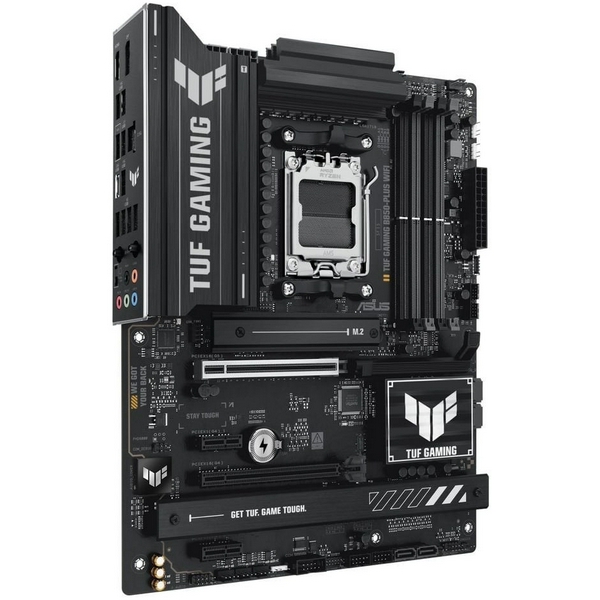 Материнська плата AM5 Asus TUF GAMING B850-PLUS WIFI, B850, 4xDDR5, Int.Video (CPU), 4xSATA3, 3xM.2, 1xPCI-E 5.0 x16, 1xPCI-E 4.0 x16, 2xPCI-E 4.0 x1, ALC1220P, Realtek 2.5Gb, WiFi 7, Bluetooth 5.4, 10xUSB 3.2 / 6xUSB 2.0, HDMI/DP, ATX - 4