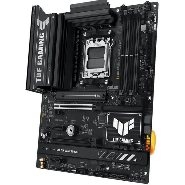 Материнська плата AM5 Asus TUF GAMING B850-PLUS WIFI, B850, 4xDDR5, Int.Video (CPU), 4xSATA3, 3xM.2, 1xPCI-E 5.0 x16, 1xPCI-E 4.0 x16, 2xPCI-E 4.0 x1, ALC1220P, Realtek 2.5Gb, WiFi 7, Bluetooth 5.4, 10xUSB 3.2 / 6xUSB 2.0, HDMI/DP, ATX - 5