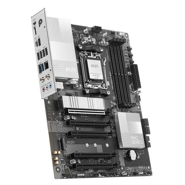 Материнська плата AM5 MSI PRO B840-P WIFI, B840, 4xDDR5, Int.Video (CPU), 4xSATA3, 2xM.2, 1xPCI-E 4.0 x16, 4xPCI-E 3.0 x16, ALC897, Realtek 8125D 2.5Gb, WiFi 7, Bluetooth 5.4, 7xUSB 3.2 / 8xUSB 2.0, HDMI, ATX - 3