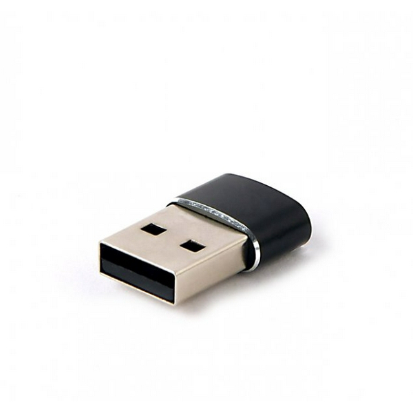 Перехідник Type-C (F) - USB 2.0 (M), Black, Cablexpert (A-USB2-AMCF-02) - 2
