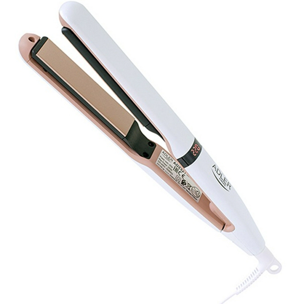 Випрямляч (Праска) для волосся Adler AD-2321, White, 45 Вт, кераміка, довжина 10 см, нагрів до 220°С - 2