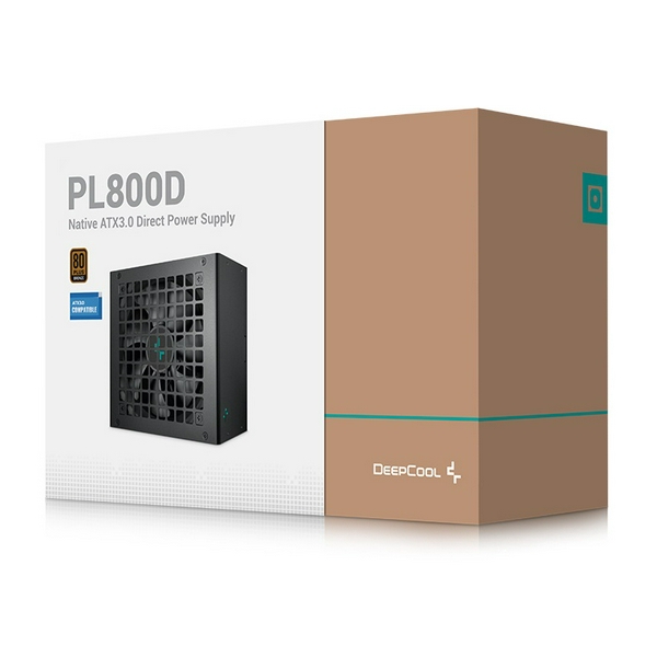 Блок живлення 800 Вт, Deepcool PL800D, Black, 80+ Bronze, Active PFC, 12 см HYB, 2xMolex / 8xSATA / 1x16-pin / 3x6+2-pin / 2x4+4-pin / 1x20+4-pin, захист OPP/OVP/SCP/OTP/OCP/UVP/SIP/NLO, ATX12V V3.0 (R-PL800D-FC0B-EU-V2) - 8
