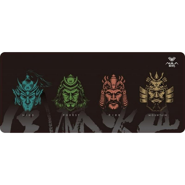 Килимок Aula MP-WFFM Mouse Pad, Black, 700 x 300 x 2 мм, каучук, тканина, прошивка по краю