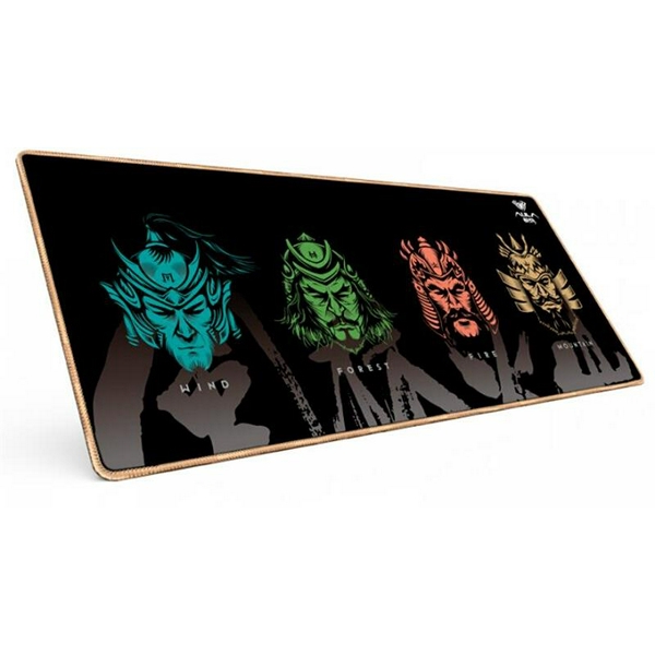 Килимок Aula MP-WFFM Mouse Pad, Black, 700 x 300 x 2 мм, каучук, тканина, прошивка по краю - 2