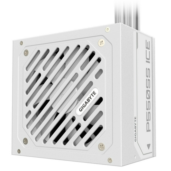 Блок живлення 550 Вт, Gigabyte P550SS, White, 80+ Silver, Active PFC, 12 см, 2xMolex / 5xSATA / 2x6+2-pin / 1x20+4-pin / 1x4+4-pin, захист OVP/OPP/SCP/UVP/OCP/OTP (GP-P550SS ICE) - 3