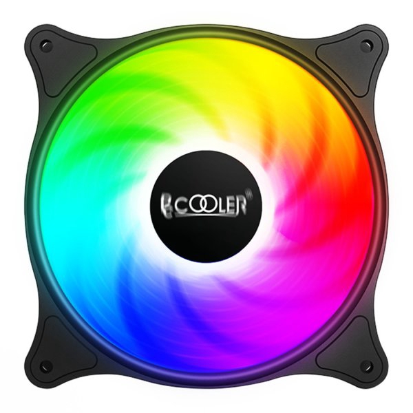 Вентилятор 120 мм, PcCooler FX-120 ARGB, Black, 3 шт, 120х120х25 мм, 1000-2000 об/хв, 18-33.2 дБ, 4-pin (PWM) / 3-pin (ARGB), гідродинамічний підшипник - 2