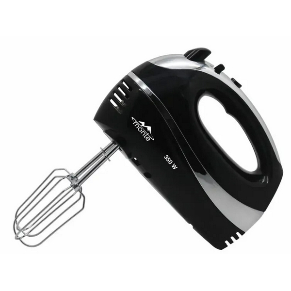 Міксер Monte MT-2000B, Black, 350W, ручний, 5 швидкостей, вінчики