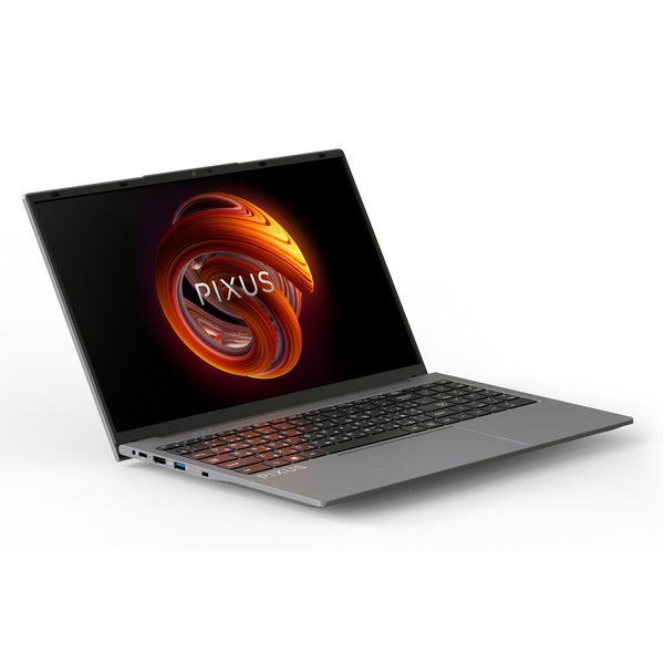 Ноутбук 15" Pixus Link Grey 15.6", FullHD 1920x1080 IPS матовий, Intel N100 3.4 ГГц, RAM 8Gb, SSD 256Gb, Intel HD Graphics, Windows 11 Pro - 4