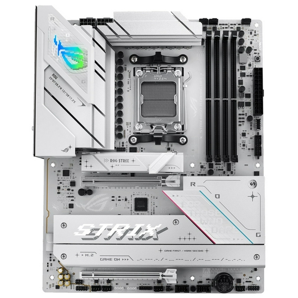 Материнська плата AM5 Asus ROG STRIX B850-A GAMING WIFI, B850, 4xDDR5, Int.Video (CPU), 2xSATA3, 4xM.2, 1xPCI-E 5.0 x16, 1xPCI-E 4.0 x16, ALC4080 + SV3H712, Intel 2.5Gb, WiFi 7, Bluetooth 5.4, 10xUSB 3.2 / 6xUSB 2.0, HDMI/DP, ATX - 2