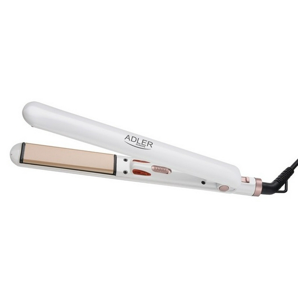 Випрямляч (Праска) для волосся Adler AD-2317, White, 35 Вт, кераміка, довжина 25 см, нагрів до 200°С
