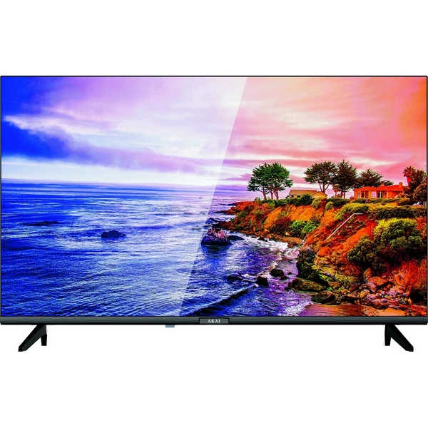 Телевізор 42" Akai UA42FHD22T2SF, Black, LED, 1920x1080, 60 Гц, Smart TV,  Android 14, 2хHDMI, 2хUSB, S/PDIF, Miracast, WiFi, LAN, DVB-T2, DVB-S2, DVB-C, 2 x 8 Вт, VESA 100x100 