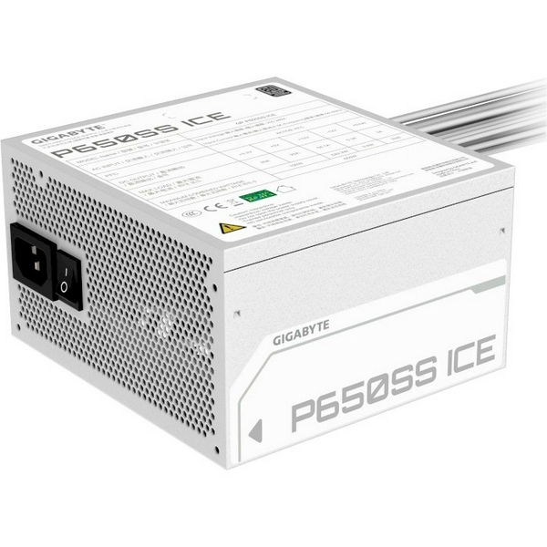 Блок живлення 650 Вт, Gigabyte P650SS, White, 80+ Silver, Active PFC, 12 см, 3xMolex / 5xSATA / 2x6+2-pin / 1x20+4-pin / 2x4+4-pin, захист OVP/OPP/SCP/UVP/OCP/OTP (GP-P650SS ICE) - 4