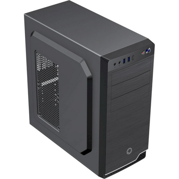 Корпус GameMax MT-526-NP 2U3-TYC Black, без БЖ, Mid Tower, ATX / Micro ATX / Mini ITX, 2хUSB 3.0, Type-C, 1x120mm FAN, 415x200x416 мм  - 8