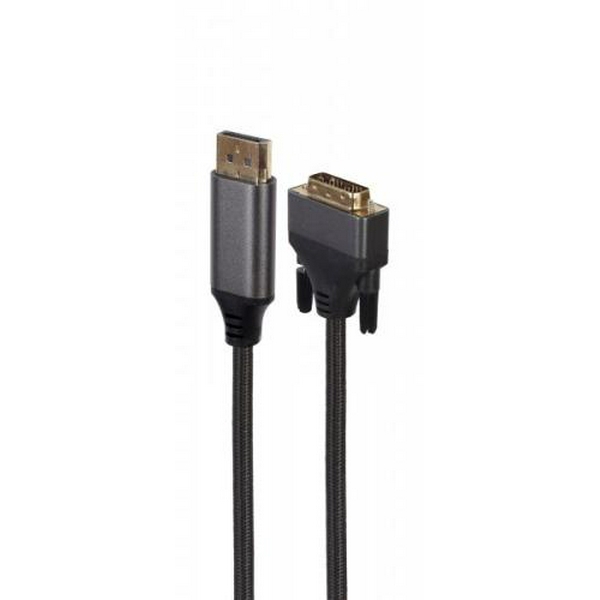 Кабель DisplayPort (M) - DVI-D (M), 1.8 м, Black, Cablexpert (CC-DPM-DVIM-4K-6) - 2