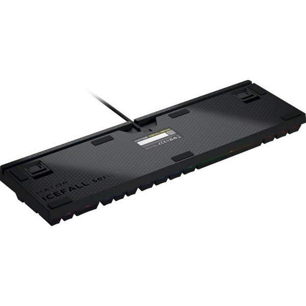 Клавіатура Hator Icefall Mecha Rainbow, Black, USB, механічна (перемикачі Origin Red Linear), LED "Rainbow" підсвічування, 104 кнопки, 1.8 м (HTK104UA) - 5