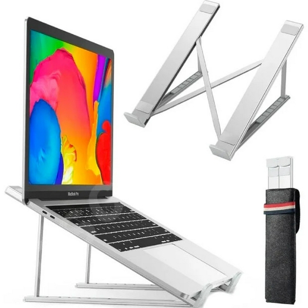 Підставка для ноутбука до 15.6" Choetech H055-SL, алюміній, компактна конструкція - 2