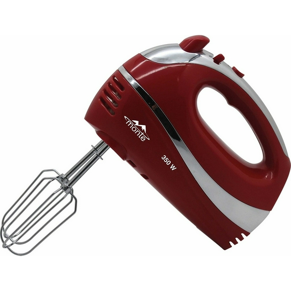Міксер Monte MT-2000R, Red, 350W, ручний, 5 швидкостей, вінчики