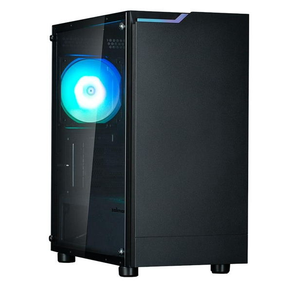 Корпус Zalman T4 Plus Black, без БЖ, 2xUSB3.0, 1xUSB2.0, 1x120мм ARGB, VGA 320мм, TG Side Panel, mATX, чорний