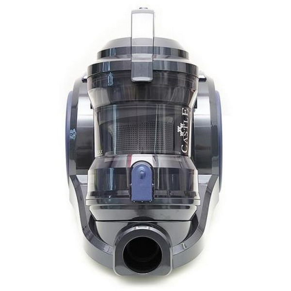 Пилосос Castle CW-105B, Gray/Blue, 2400W, безмішковий, циклонний, об'єм пилозбірника 4л, фільтр HEPA, насадки: 2-позиційна, для щілин, для меблів - 2