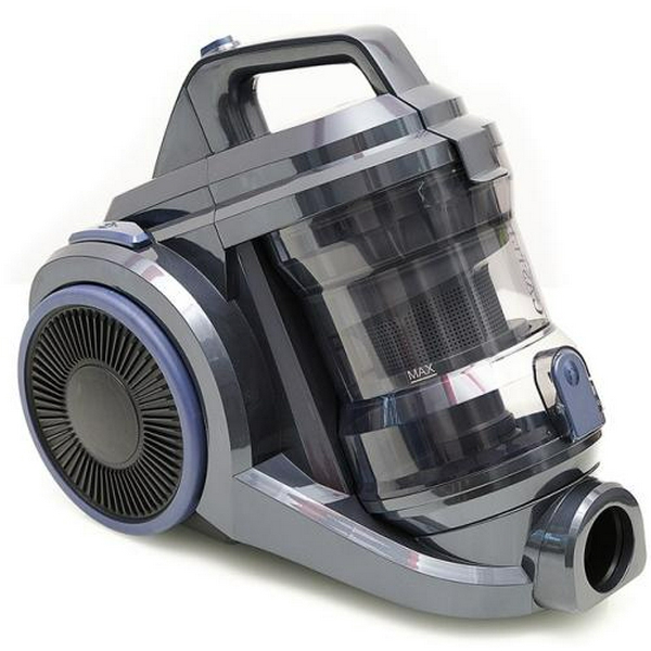 Пилосос Castle CW-105B, Gray/Blue, 2400W, безмішковий, циклонний, об'єм пилозбірника 4л, фільтр HEPA, насадки: 2-позиційна, для щілин, для меблів - 3