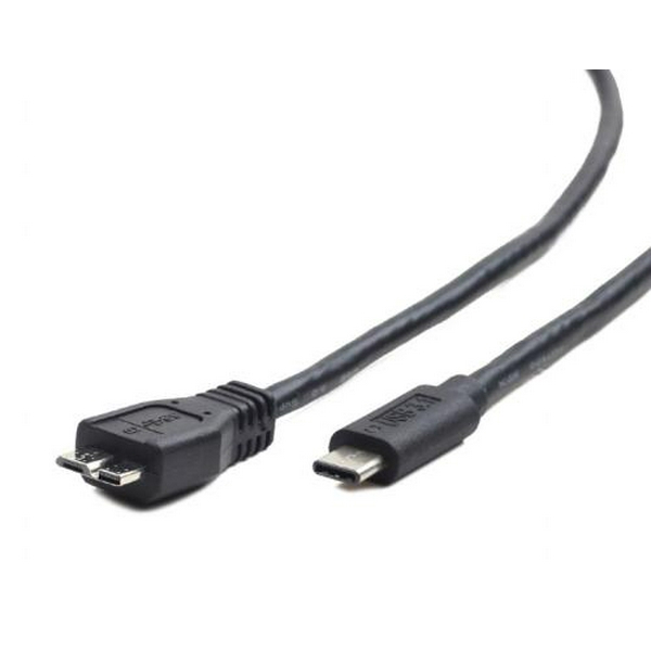 Кабель Type-C - microUSB (5P), 1 м, Black, Cablexpert (CCP-USB3-mBMCM-1M)