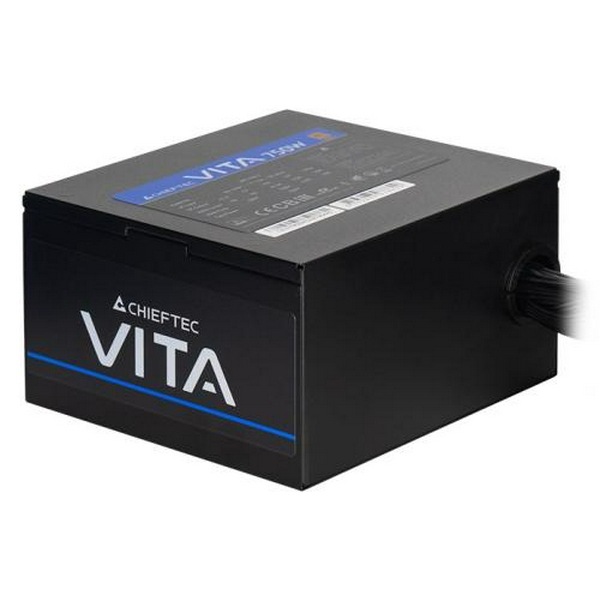 Блок живлення 850 Вт, Chieftec VITA, Black, 80+ Bronze, 120 мм FDB, 2xMolex / 6xSATA / 4x6+2-pin / 2x4+4-pin / 1x20+4-pin, захист AFC/OPP/OTP/OVP/SCP/SIP/UVP/OCP, ATX 12V 2.53 (BPX-850-S)