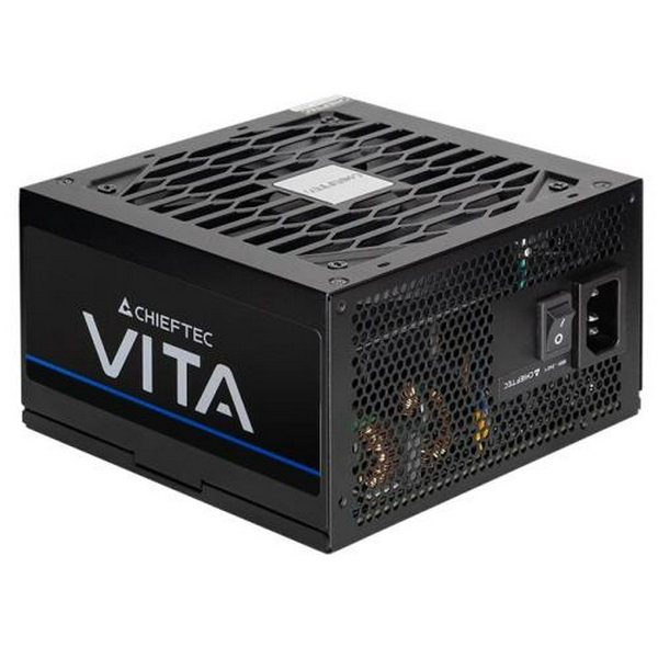 Блок живлення 850 Вт, Chieftec VITA, Black, 80+ Bronze, 120 мм FDB, 2xMolex / 6xSATA / 4x6+2-pin / 2x4+4-pin / 1x20+4-pin, захист AFC/OPP/OTP/OVP/SCP/SIP/UVP/OCP, ATX 12V 2.53 (BPX-850-S) - 2