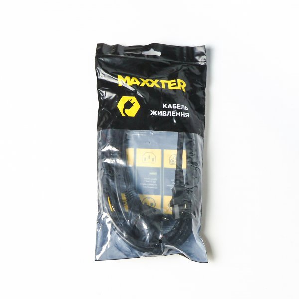 Кабель живлення від мережі PC-186, Black, 3 м, Maxxter, CEE 7/7 - IEC C13, 3x1.5 мм² (CL-22-10) - 2
