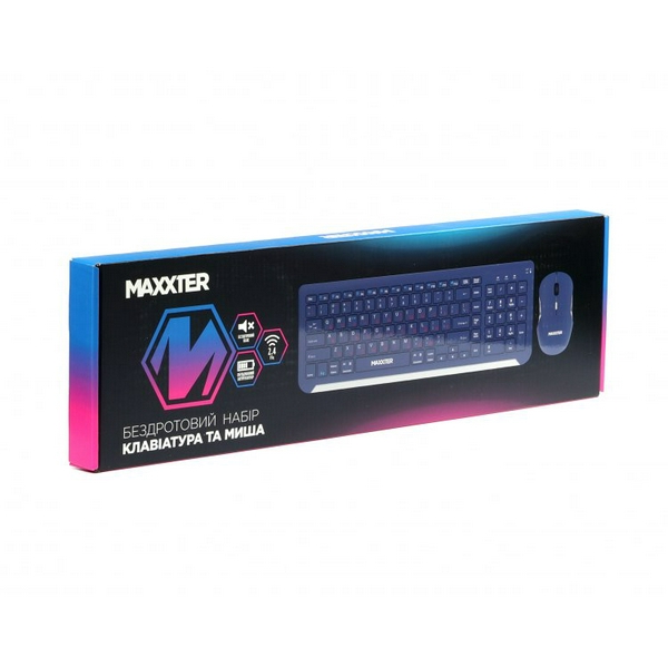 Комплект бездротовий Maxxter KMS-WCM-01BL-UA, Dark Blue - 5