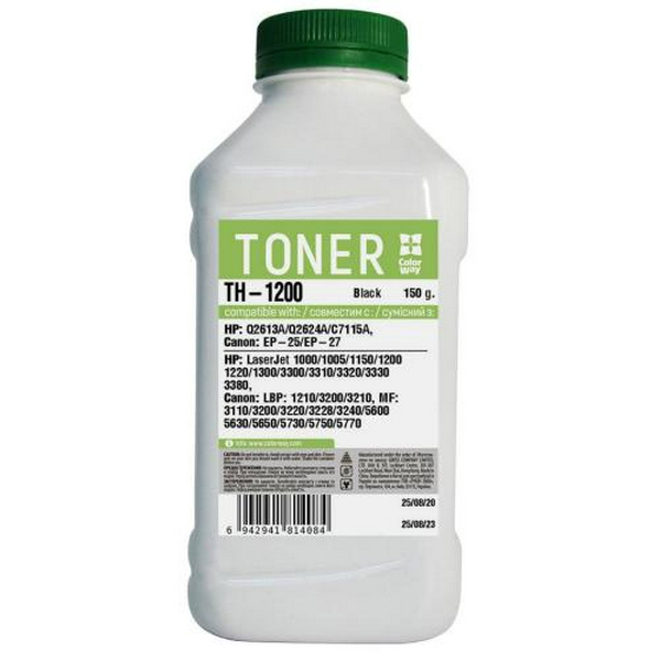 Тонер HP LJ 1200/1000/1300, Canon MF3110/LBP3200, 150 г, ColorWay (TH-1200)