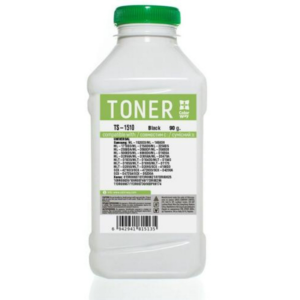 Тонер Samsung ML-1510/1710/1750, SCX-4016/4100, Xerox Phaser 3115/3120/3130, 90 г, ColorWay (TS-1510)