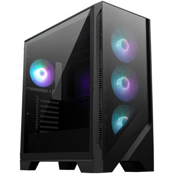 Корпус MSI MAG FORGE 320R AIRFLOW, Black, без БЖ, Mid Tower, для ATX / Micro-ATX / Mini-ITX, 2xUSB 3.2, макс. CPU - 160 мм / VGA - 390 мм, 4x120 мм ARGB, бічна панель із загартованого скла 4 мм - 3