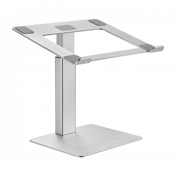 Підставка для ноутбука до 15.6" Gembird NBS-D1-02, Silver, алюмінієва, 225 - 380 мм