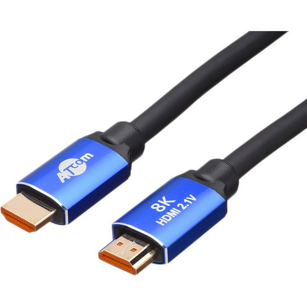 Кабель HDMI (M) - HDMI (M), 10 м, Black, Atcom, V2.1, 8K / 60 Гц (88810)