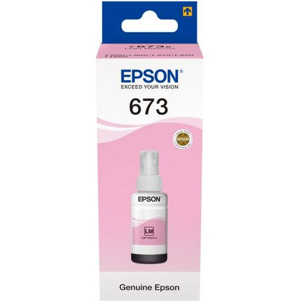 Чорнило Epson 673, Light Magenta, для L800/805/810/850/1800, 70 мл (C13T67364A)