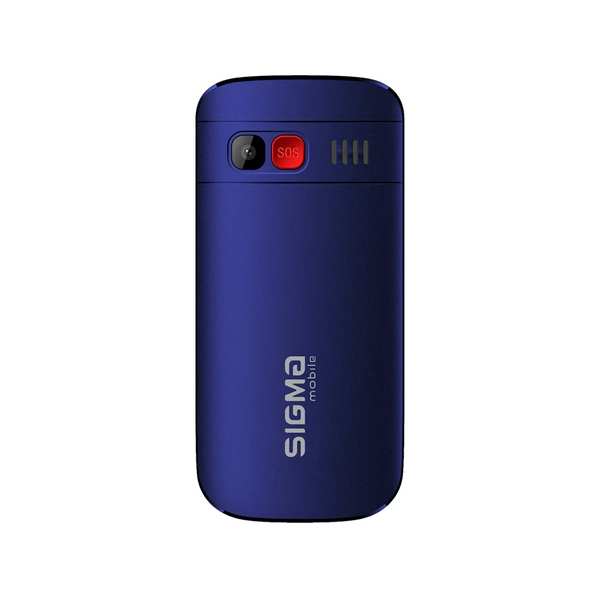 Мобільний телефон Sigma mobile Comfort 50 Easy Type-C, Blue, "бабусефон", 2 Mini-SIM, дисплей 1.77" кольоровий (160x128), моноблок, SC6531E, підтримка microSD (max 32GB), BT, Cam 0.3Mp, 1000 mAh - 2