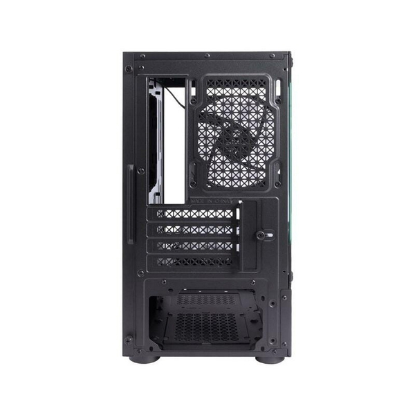 Корпус 1stPlayer Mi2-A-BK-2F7R-1F7, Black, без БЖ, Mini Tower, Micro ATX / Mini ITX, 1xUSB 3.0 / 1xUSB 2.0, макс. CPU - 165 мм / VGA - 310 мм, 3x120 мм ARGB, бічна панель із загартованого скла - 7