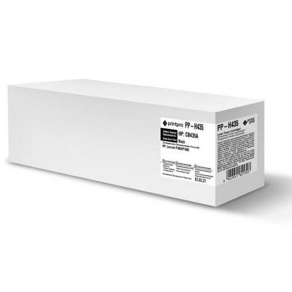 Картридж HP 35A (CB435A), Black, LJ P1005/P1006, 1500 стор, PrintPro (PP-H435)