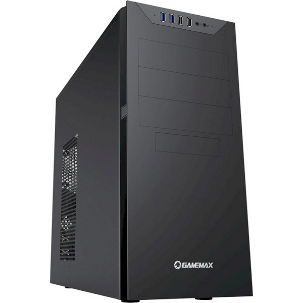 Корпус GameMax MT833-2U3 Black, без БЖ, Miditower, ATX/MicroATX/Mini-ITX, 2хUSB 3.0,2хUSB 2.0, 441х185х420 мм, 0.5мм (MT833-2U3)