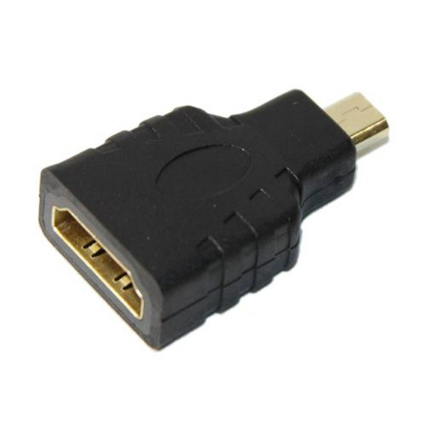 Перехідник microHDMI (M) - HDMI (F), Atcom, Black (16090)