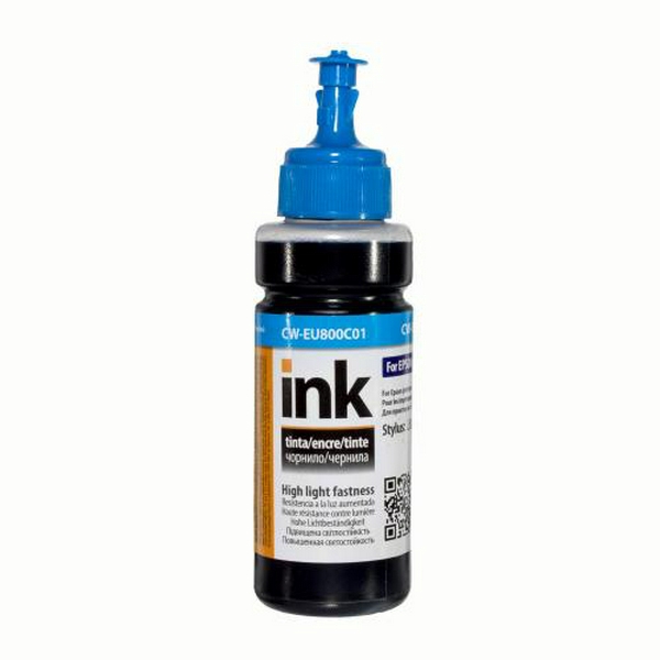Чорнило ColorWay Epson L800, Cyan, 100 мл (CW-EU800C01)