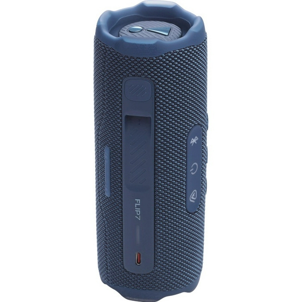 Колонка портативна 2.0 JBL Flip 7, Blue, 30 Bт, Bluetooth, живлення від акумулятора, 4800 mAh, IPX7 водонепроникна (JBLFLIP7BLU) - 3