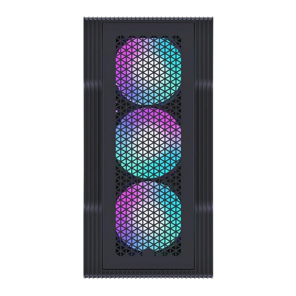 Корпус 1stPlayer T3, Black, без БЖ, Mini Tower, Micro ATX / Mini ITX, 1xUSB 3.0 / 2xUSB 2.0, макс. CPU - 165 мм / VGA - 305 мм, 4x120 мм RGB, бічна панель із загартованого скла (T3-BK-4F1) - 2