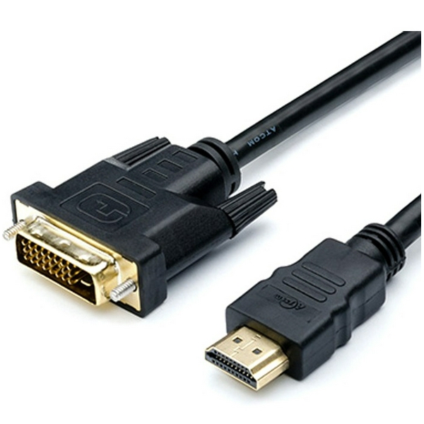 Кабель HDMI (M) - DVI-D (M, 24-pin), 3 м, Black, Atcom (3810)