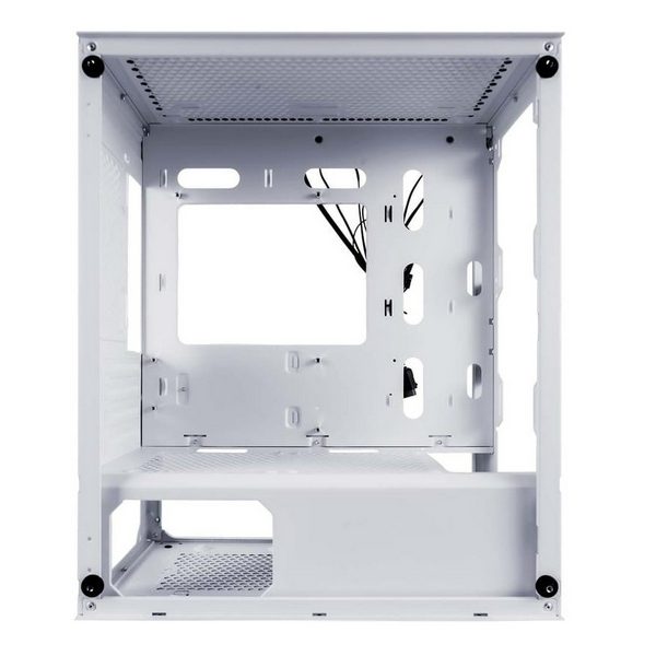 Корпус 1stPlayer X4-M-WH-2F1P-W-1F1-W, White, без БЖ, Mini Tower, Micro ATX / Mini ITX, 1xUSB 3.0 / 2xUSB 2.0, макс. CPU - 160 мм / VGA - 330 мм, 3x120 мм RGB, бічна панель із загартованого скла - 2