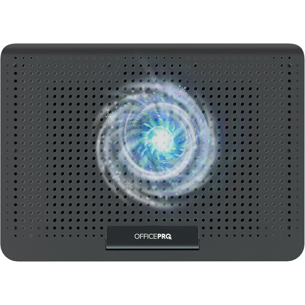 Підставка для ноутбука до 17" OfficePro CP500B, Black, 2хUSB, вентилятор (1 x 180 мм), алюміній/пластик, регулювання куту нахилу та швидкості вентиляторів, навантаження до 2.8 кг - 6