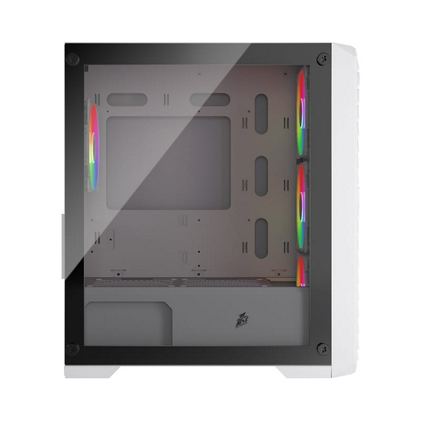 Корпус 1stPlayer T5-WH-4F1-W, White, без БЖ, Mini Tower, Micro ATX / Mini ITX, 1xUSB 3.0 / 2xUSB 2.0, макс. CPU - 165 мм / VGA - 330 мм, 4x120 мм ARGB, бічна панель із загартованого скла - 5