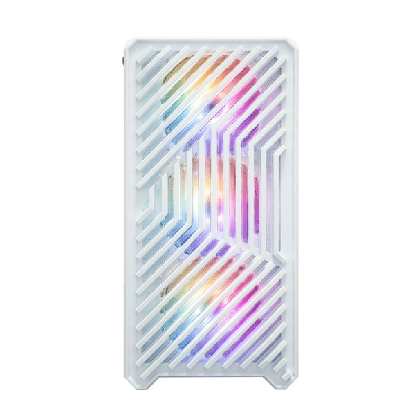 Корпус 1stPlayer T5-WH-4F1-W, White, без БЖ, Mini Tower, Micro ATX / Mini ITX, 1xUSB 3.0 / 2xUSB 2.0, макс. CPU - 165 мм / VGA - 330 мм, 4x120 мм ARGB, бічна панель із загартованого скла - 8